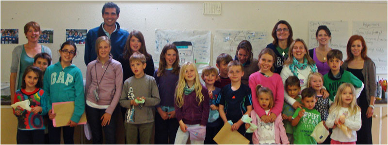 Students and teachers at the Connemara Language School